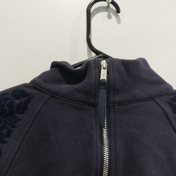 Lululemon Floral Flock Pullover Blue Size 4 - Picture 8 of 10